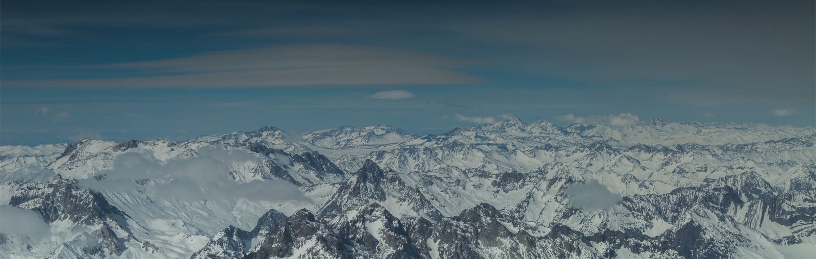 Paisagem da cordilheira no Chile
